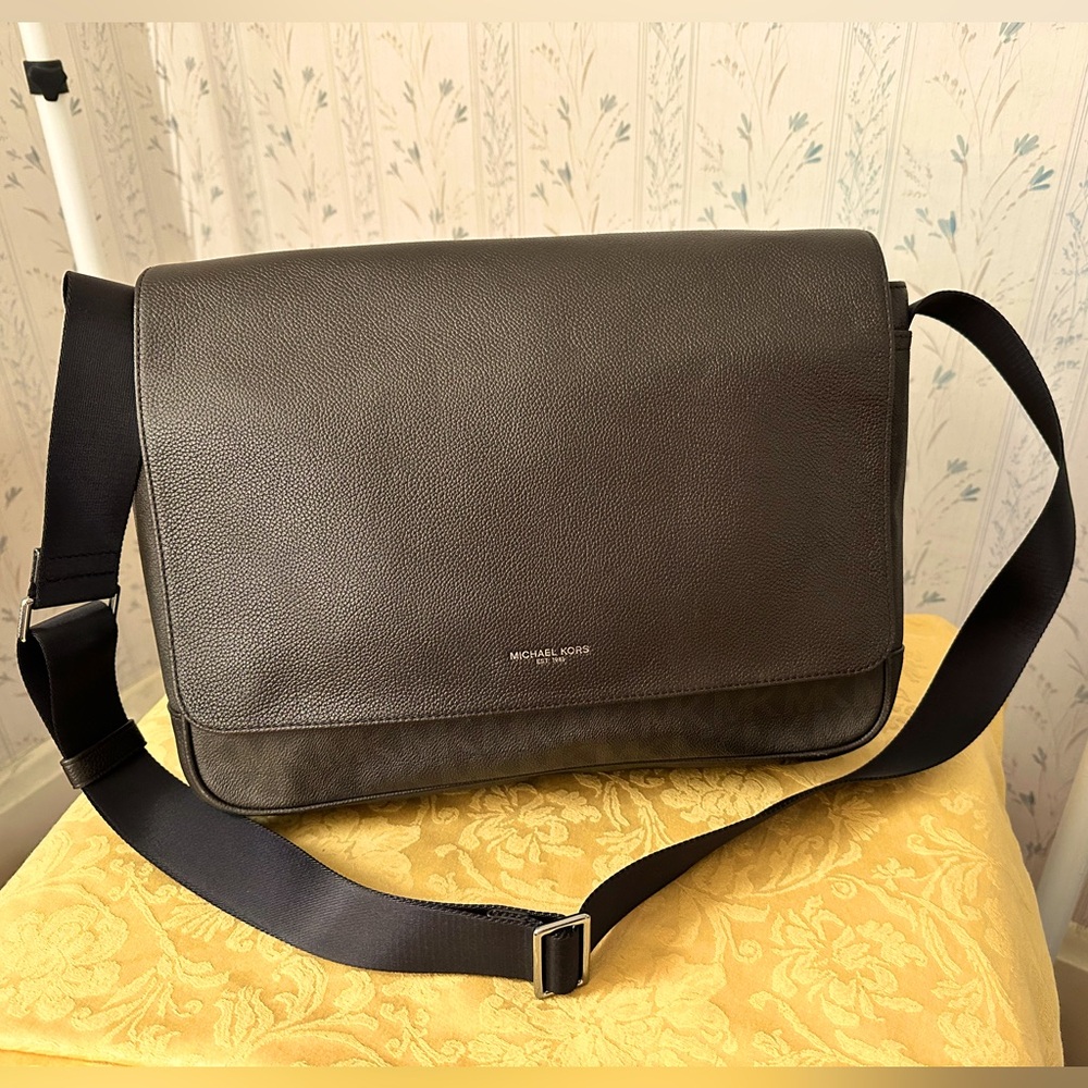 Michael Kors Brown Leather Laptop Bag